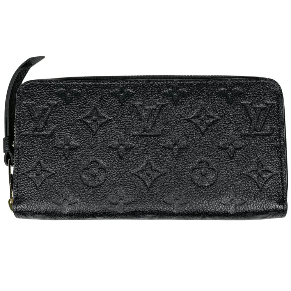 Louis Vuitton Zippy Wallet Round Zipper Long Monogram Empreinte Noir Black